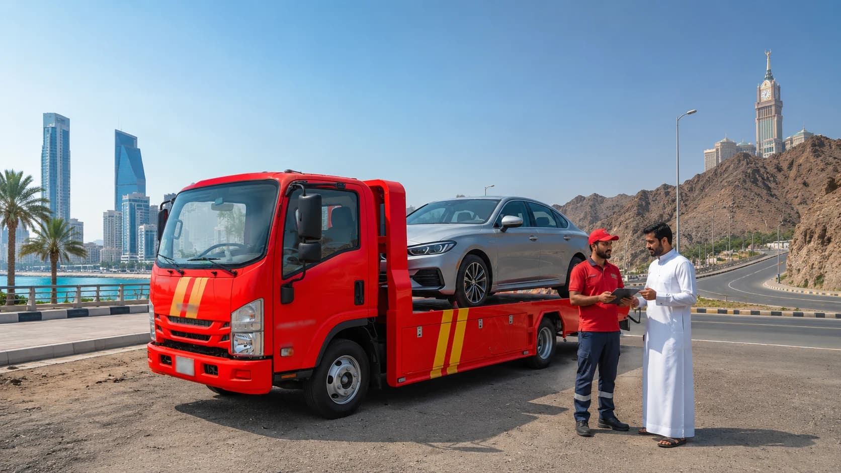 Cost of Flatbed Car Transport in Jeddah and Makkah